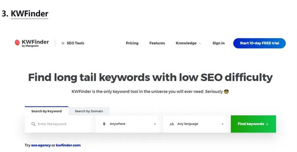 推薦十款谷歌關(guān)鍵詞分析工具